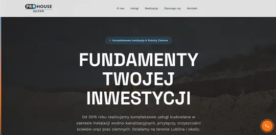 ProHouse Jęczeń — instalacje i roboty ziemne